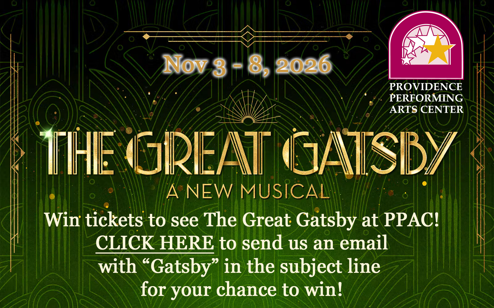 The-Great-Gatsby - PPAC - Contest Ad
